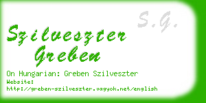 szilveszter greben business card